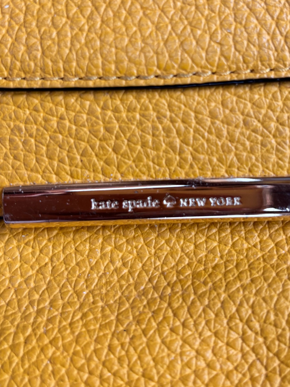 Kate Spade Leila Medium Flap Leather Shoulder Bag - Yellow - Picture 2 of 11